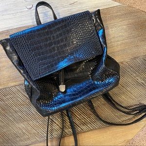 Black Crocodile Backpack
